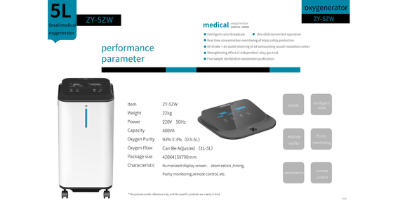 Amonoy Mini Oxygen Generator 10L 5L مُكثّف أوكسجين الجيب